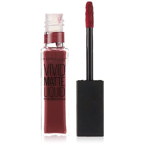 Maybelline Vivid Matte Liquid Lip Gloss- 45 Possessed Plum ملمع شفاه سائل فيفيد مات من مايبيلين 45 بوسيد بلام