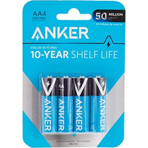 Anker AA Alkaline Batteries 4-pack - B1810H12 بطاريات انكر الكلاين عدد 4 مقاس AA