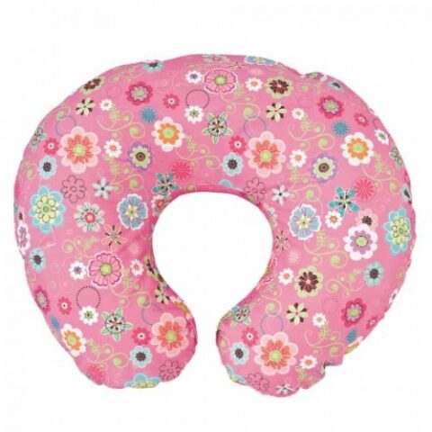 Chicco Boppy Pillow Cotton Slipcover - Pink غطاء وسادة قطن من شيكو وردي