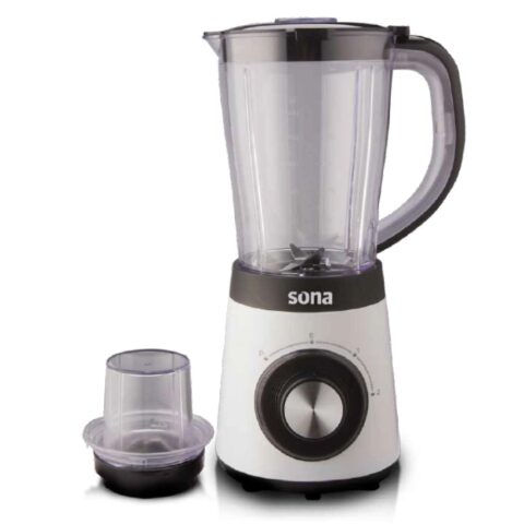 Sona Blender 500 W, Plastic Jar SB-9000 خلاط سونا بقوة 500 واط وعاء بلاسيتك سرعتان للتحكم
