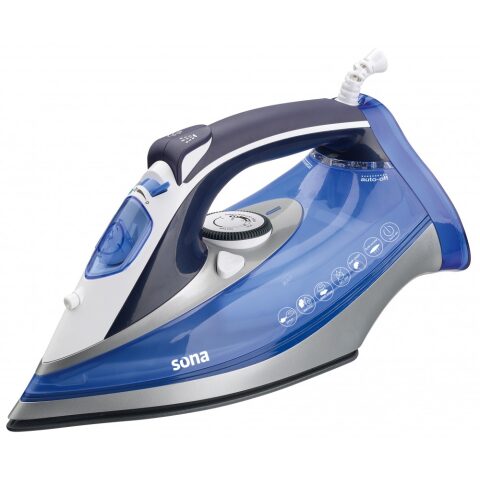 Sona Steam Iron, 3000W, Ceramic Self Clean SI-501 مكوى سونا بقوة 3000 واط مع خاصية التنظيف ذاتي