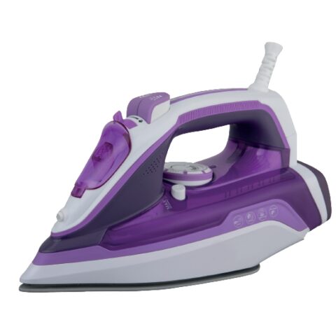 Sona Steam Iron 2600W Ceramic Soleplate Self Clean SI-603 مكوى سونا بقوة 2600 واط قاعدة سيراميك مع وظيفة منع تراكم الكلس ومانع التنقيط