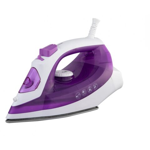 Sona Steam Iron 2200W Ceramic Soleplate Self Clean Purple Color SI-619 P مكوى سونا بقوة 2200 واط قاعدة سيراميك وبخار عامودي لون بنفسجي
