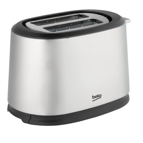 Beko Toaster 850W 2 Slices Inox TAM 6201 حماصة الخبز بقوة 850 واط بسعة 2 شرائح لون سلفر