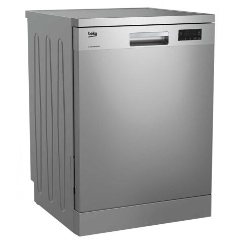 Beko Dishwasher 6 Program 14 Place Setting / Steel DFN 16410X-JO جلاية صحون بيكو 6 برامج و 3 مرشات بسعة 14 طقم ستانلس ستيل