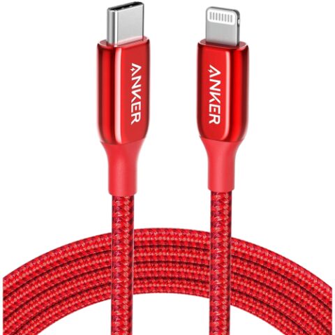 Anker power line 111 plus cable USB C to lightning 90cm black A8842H91 انكر كابل بور لاين 113 بلس يو اس بي اسي لايتنينغ 90سم اسود
