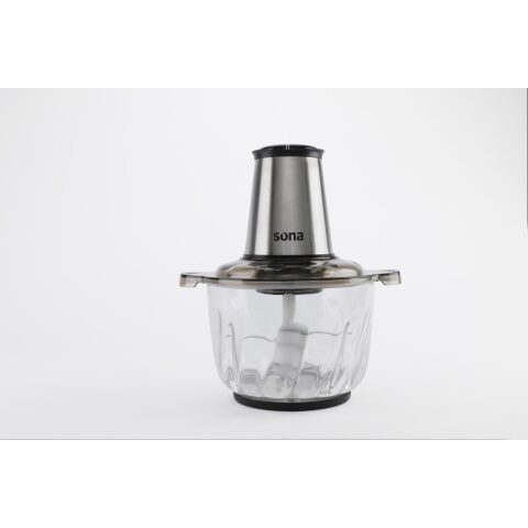 Sona Chopper 400 W 2.5 L Glass Bowl SC-7010G فرامة ورقيات سونا 400 واط بسعة 2.5 لتر وعاء زجاجي