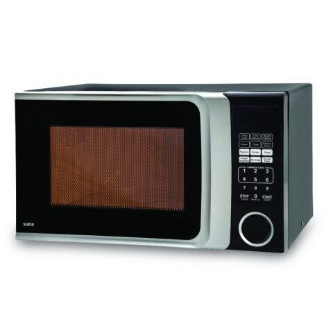 Sona Microwave 25 L Black / 800 W EM-25LBCK ميكرويف سونا 25 لتر لون اسود / 800 واط