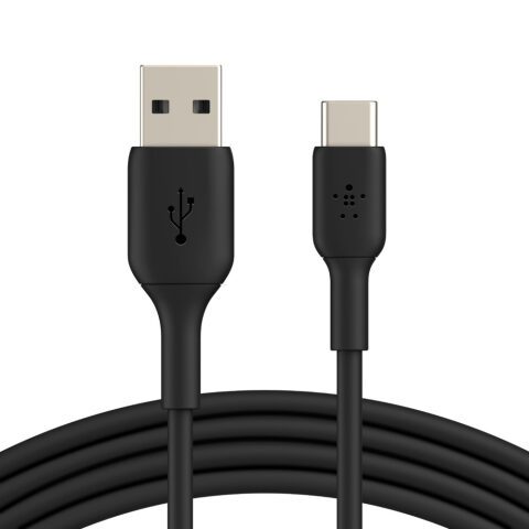 Belkin BOOST CHARGE™ USB-A to USB-C Cable, 1M, White CAB001bt1MBK بلكين بوست تشارج وصلة شاحن يو اس بي أي الى يو اس بي تايب سي بطول 1 متر
