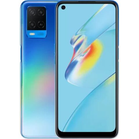 OPPO A54 6.5 inch 4GB RAM 128GB CPH2239 موبايل أوبو ذاكرة 4 جيجا رام سعة 128 جيجا روم لون أزرق