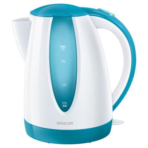 Sencor 2000W kettle SWK 1817TQ سينكور سخان ماء 1.8 لتر 2000 واط لون ازرق
