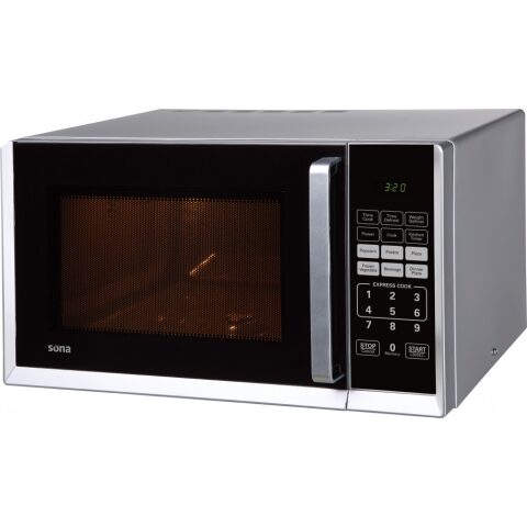 Sona Microwave 25 L Silver / 800 W - EM-25LSHN ميكرويف سونا 25 لتر لون سلفر / 800 واط