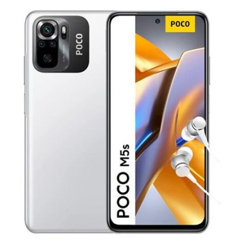 XIAOMI POCO M5s 6GB RAM + 128GB موبايل شاومي بوكو أم 4 اس 6 جيجا رام ذاكرة 128 لون أبيض